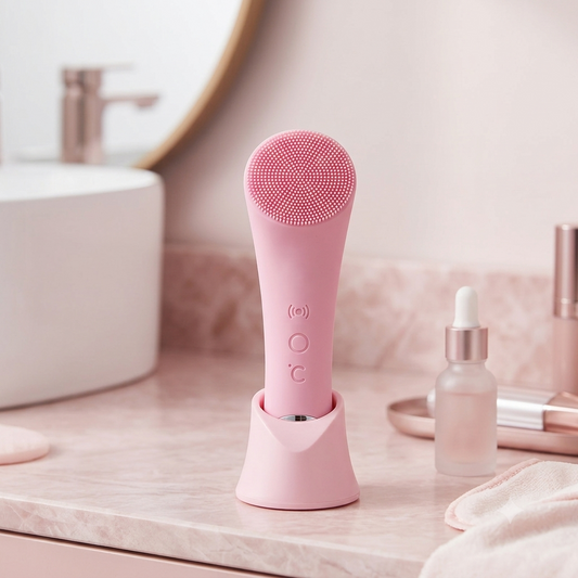 Hqlove™ Sonic Facial Cleansing Brush — Warm Silicone Deep Cleanse
